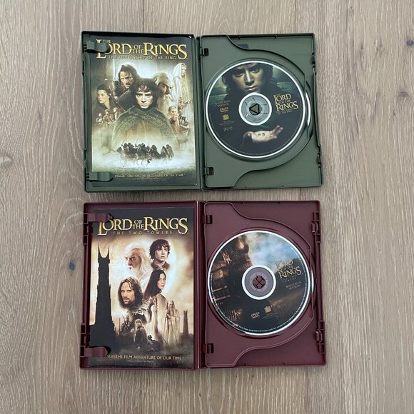 Lord of the Rings DVD 2 Movie 2001 Fellowship of the Ring 2002 The Two Towers - Picture 4 of 10